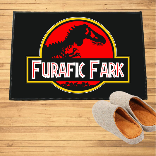 Paillasson humoristique parodie Jurassic Park - Paillasson.shop