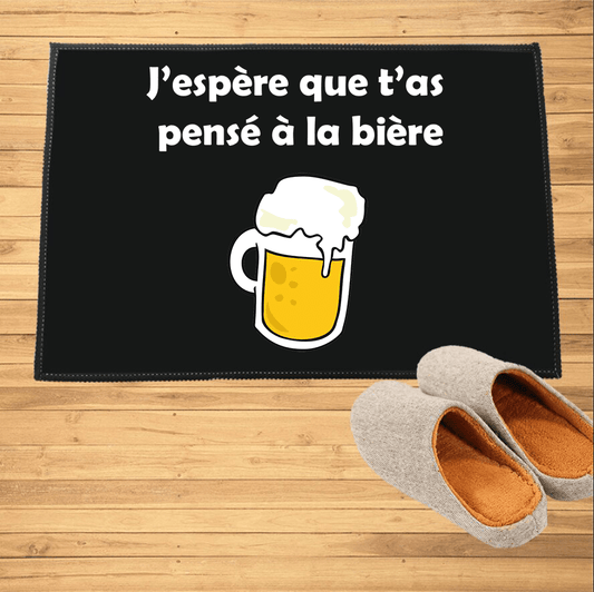 Paillasson j'espère que t'as pensé à la bière - Paillasson.shop