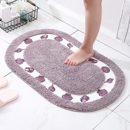 Tapis de salle de bain antidérapant en microfibre