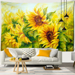 Tapis mural motif tournesol - Vignette | Paillasson.shop