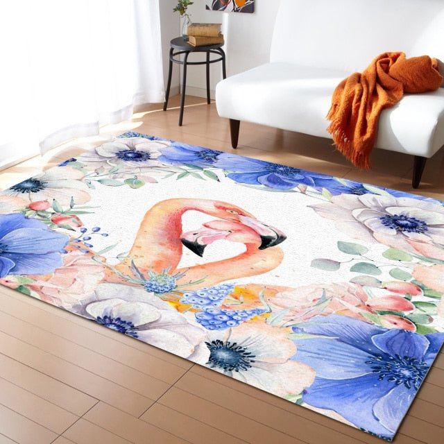 Tapis flamant rose - Paillasson.shop