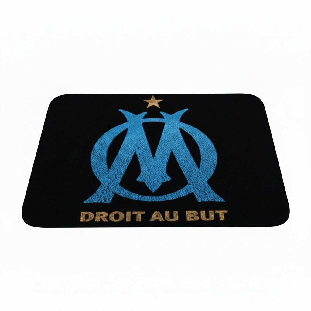 Paillasson Olympique de Marseille - Tapis d'entrée supporter OM 40x60cm