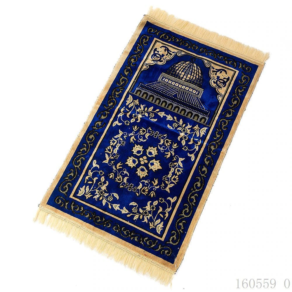 Tapis de prière bleu royal - Paillasson.shop