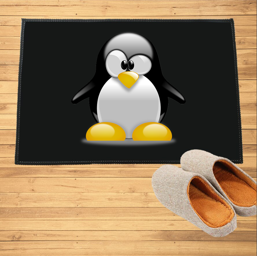 Paillasson Geek Tux - La mascotte de Linux - Paillasson.shop