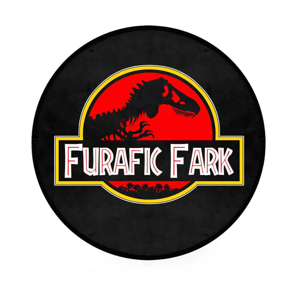 Tapis rond logo Jurassic Park