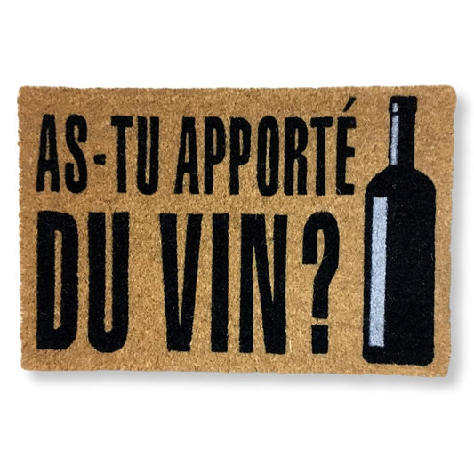 Paillasson As - tu apporté du vin ? - Paillasson.shop