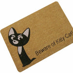 Paillasson attention au chat - Vignette | Paillasson.shop