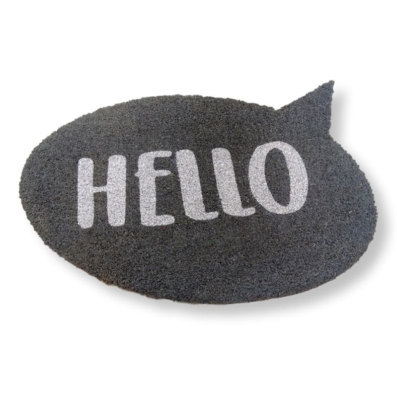 Paillasson coco gris anthracite - Paillasson.shop