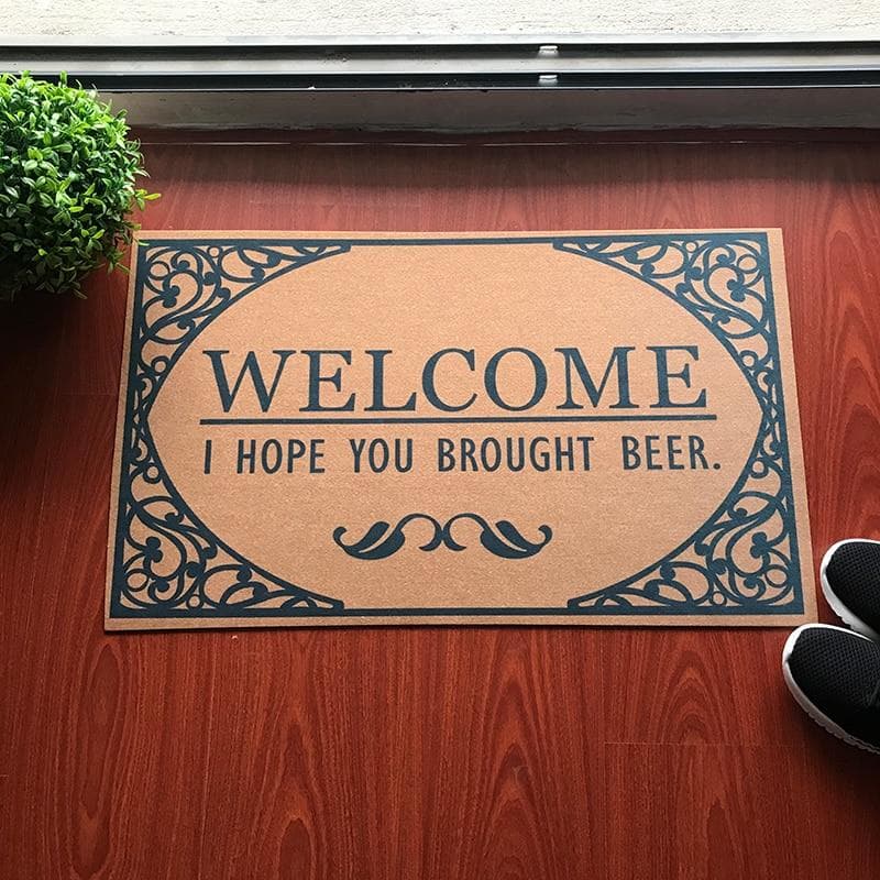 Paillasson j'espère que t'as amené de la bière - Paillasson.shop