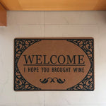 Paillasson J'espère que tu as amené du vin - Vignette | Paillasson.shop