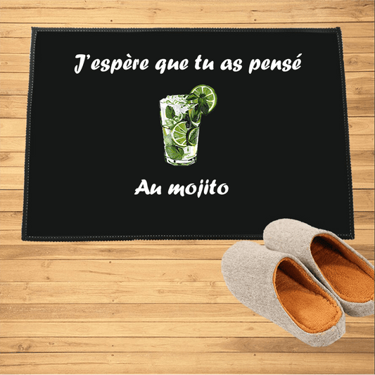 Paillasson J'espère que tu as pensé au Mojito - Paillasson.shop