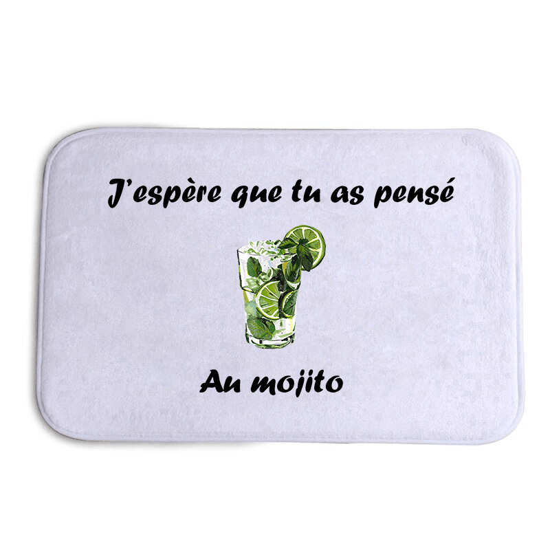 Paillasson J'espère que tu as pensé au Mojito - Paillasson.shop