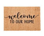 Paillasson personnalisé bienvenue chez nous - Vignette | Paillasson.shop
