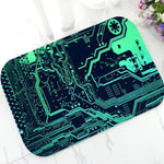 Paillassons Geek Circuit imprimé d'ordinateur - Vignette | Paillasson.shop