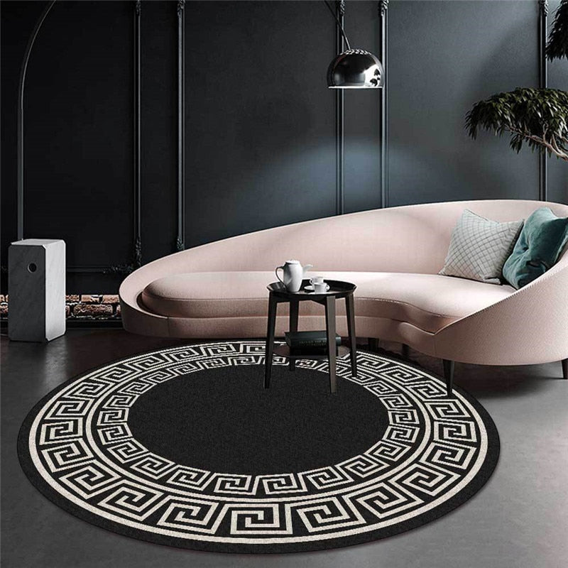 Tapis rond classique Chinois