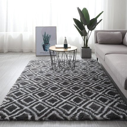 Tapis blanc et noir - Paillasson.shop