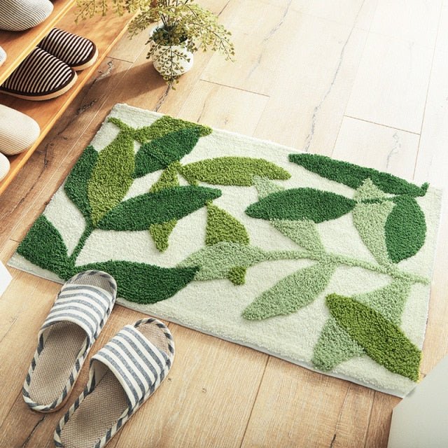 Tapis de bain feuille - Paillasson.shop