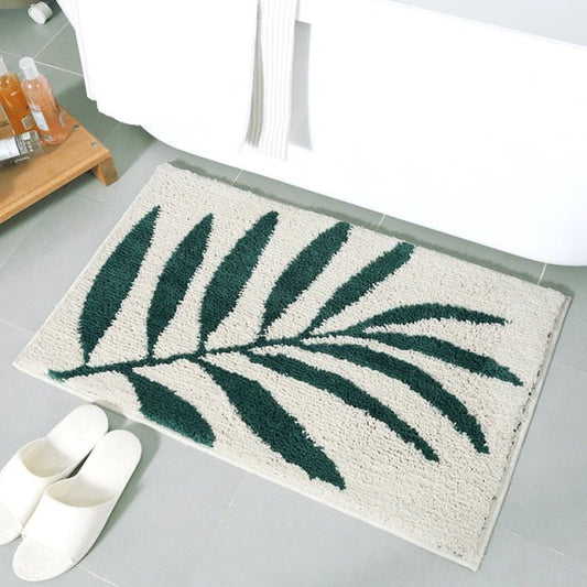 Tapis de bain feuille - Paillasson.shop