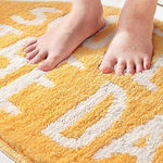 Tapis de bain jaune citron - Vignette | Paillasson.shop