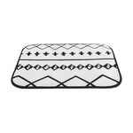 Tapis de bain noir et blanc - Vignette | Paillasson.shop