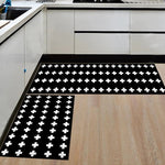 Tapis de cuisine noir et blanc - Vignette | Paillasson.shop