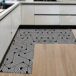 Tapis de cuisine noir et blanc - Vignette | Paillasson.shop