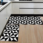 Tapis de cuisine noir et blanc - Vignette | Paillasson.shop
