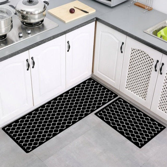 Tapis de cuisine noir - Paillasson.shop