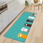 Tapis de cuisine pattes de chats - Vignette | Paillasson.shop