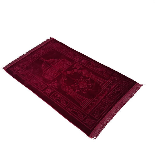 Tapis de prière rouge - Paillasson.shop