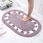 Tapis de salle de bain antidérapant en microfibre - Vignette | Paillasson.shop