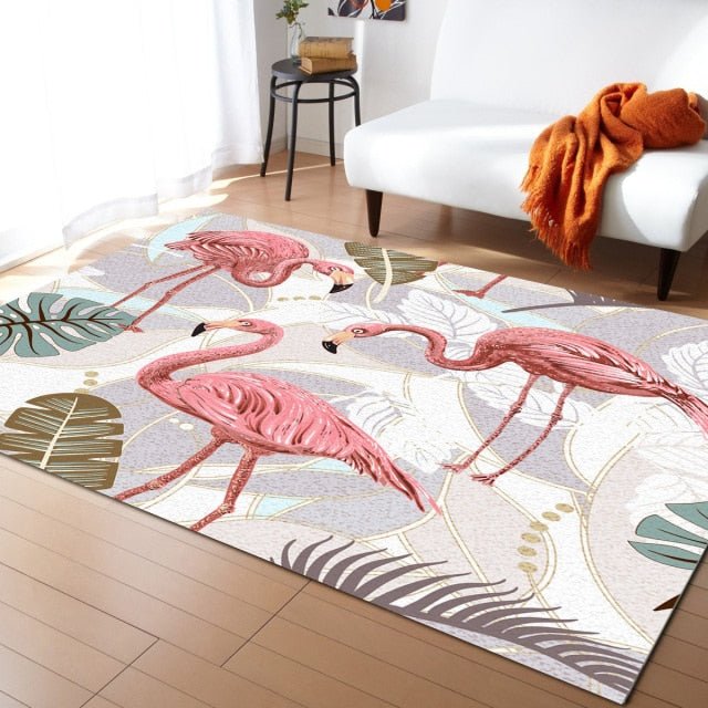 Tapis flamant rose - Paillasson.shop
