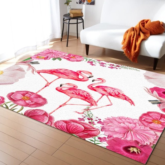 Tapis flamant rose - Paillasson.shop