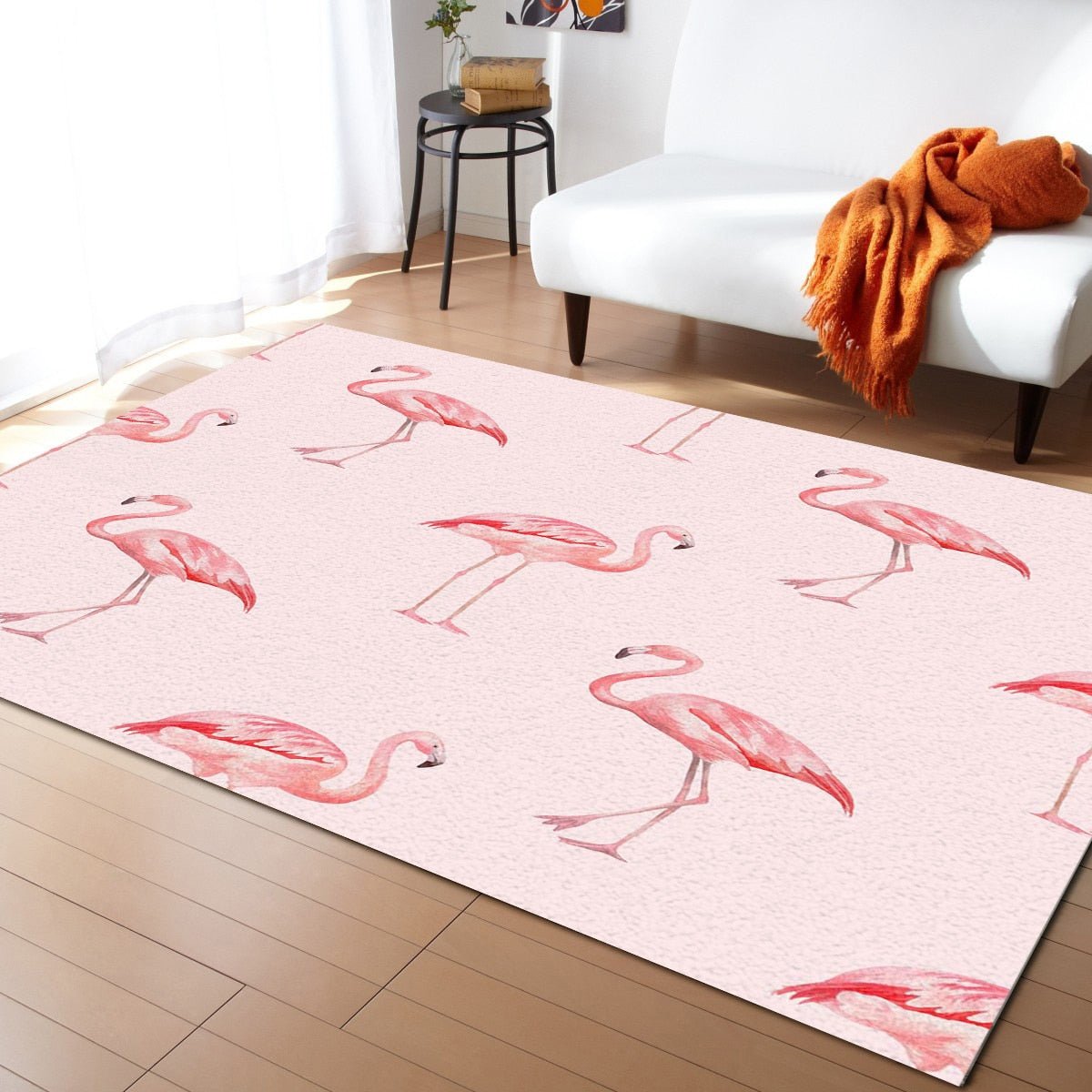 Tapis flamant rose - Paillasson.shop