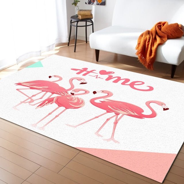 Tapis flamant rose - Paillasson.shop