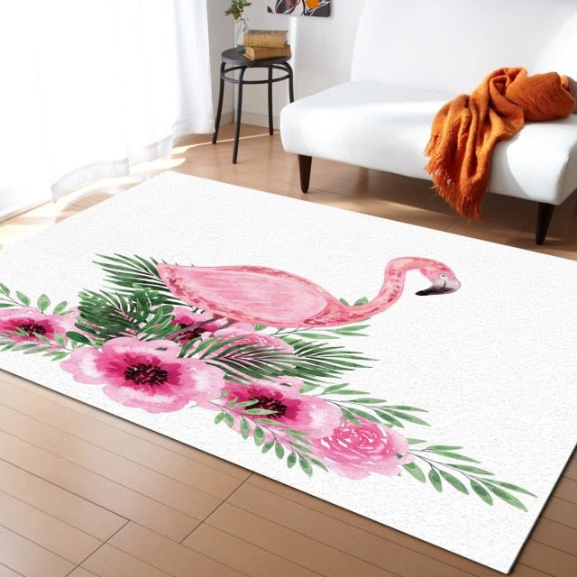 Tapis flamant rose - Paillasson.shop