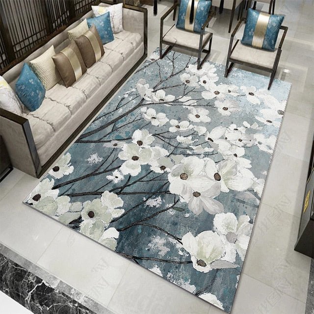 Tapis floral chinois - Paillasson.shop