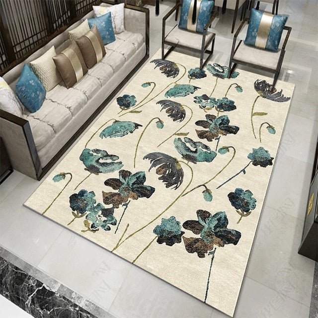 Tapis floral chinois - Paillasson.shop