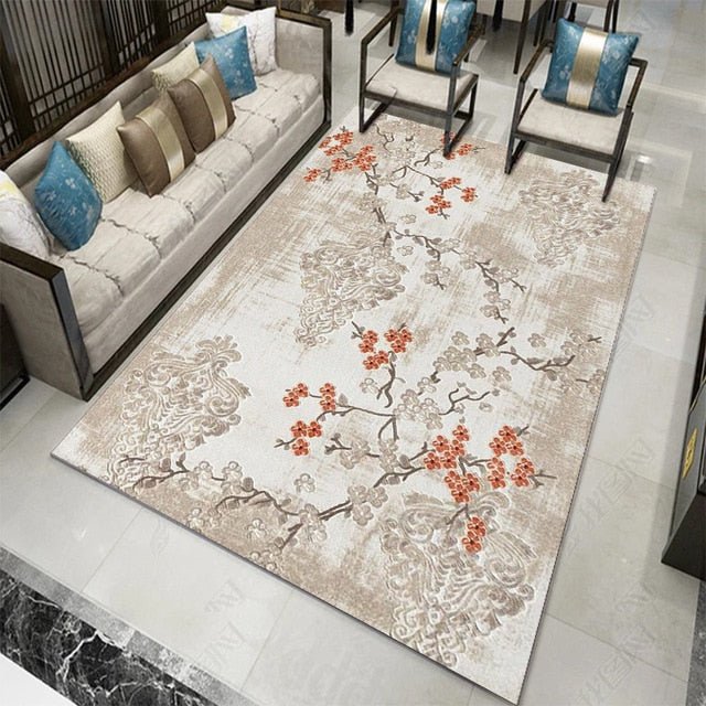 Tapis floral chinois - Paillasson.shop