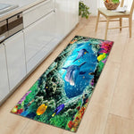 Tapis long de cuisine fond marin - Vignette | Paillasson.shop