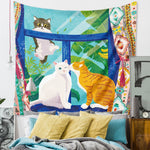 Tapis mural chats - Vignette | Paillasson.shop