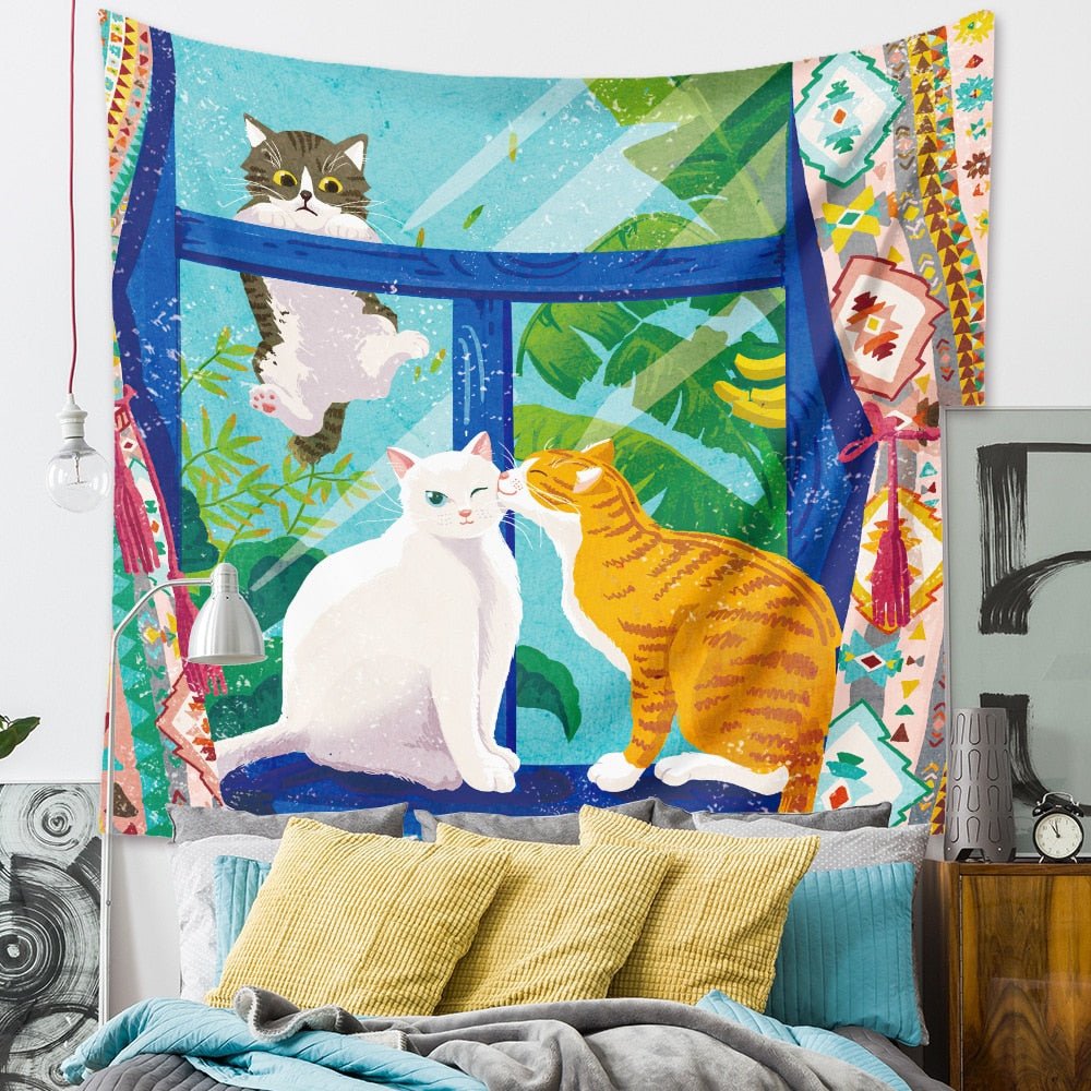 Tapis mural chats - Paillasson.shop