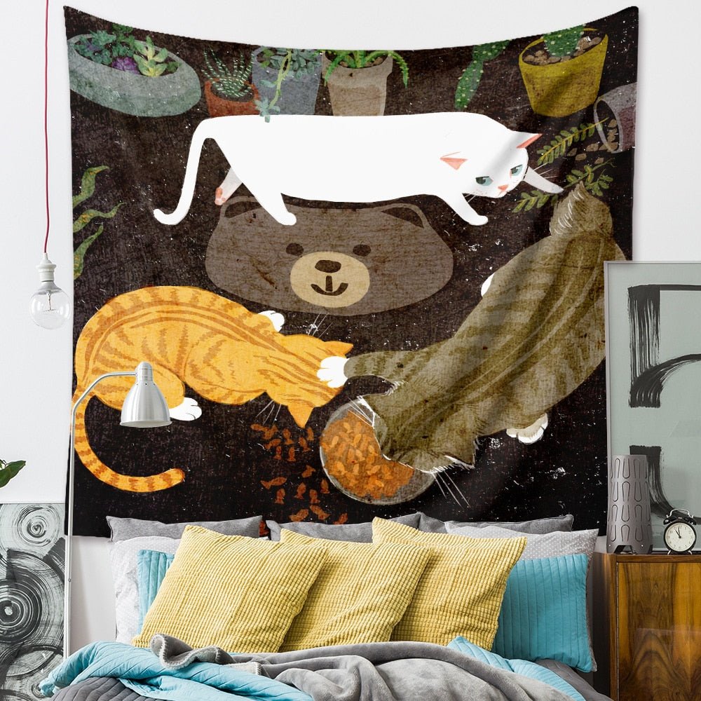 Tapis mural chats - Paillasson.shop
