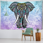 Tapis mural éléphant Indien - Vignette | Paillasson.shop