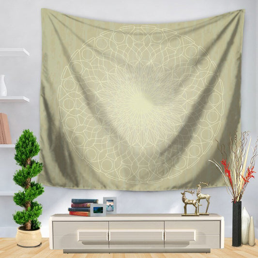 Tapis mural mandala Khaki - Paillasson.shop