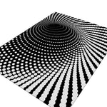Tapis noir et blanc design - Vignette | Paillasson.shop
