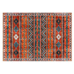 Tapis turc géométrique orange - Vignette | Paillasson.shop