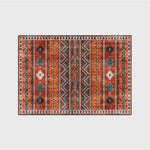 Tapis turc géométrique orange - Vignette | Paillasson.shop