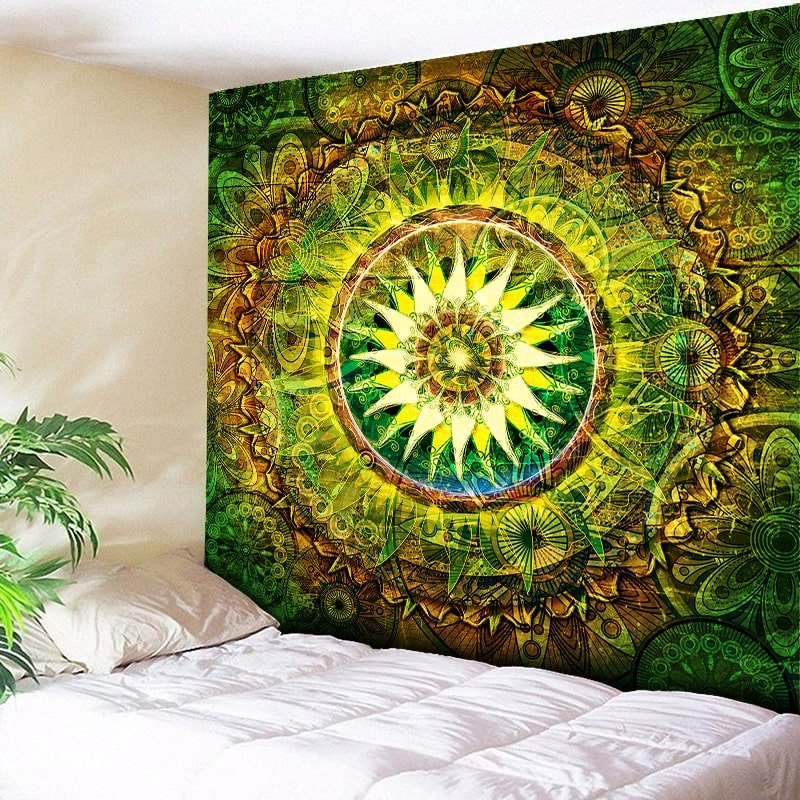 Tenture murale Mandala - Energie de la forêt - Paillasson.shop